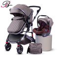 Baby Stroller 3 In 1 For 0-3 Years Baby Prams With Removable Shopping Basket